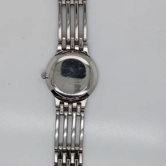 Designer Movado Esperanza Swiss Ladies 18K Gold Plated Stainless Steel Sapphire